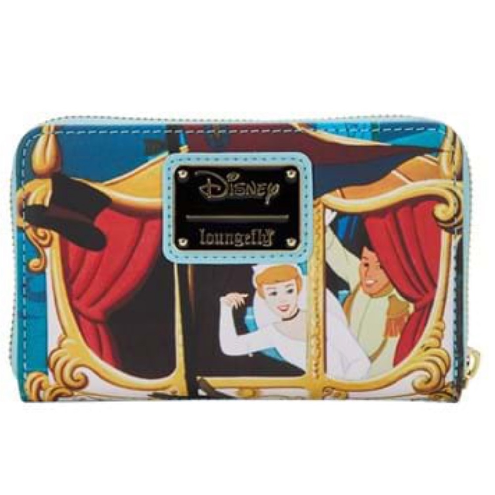 NWT Loungefly Disney Cinderella Princess Scene Zip-Around Wallet